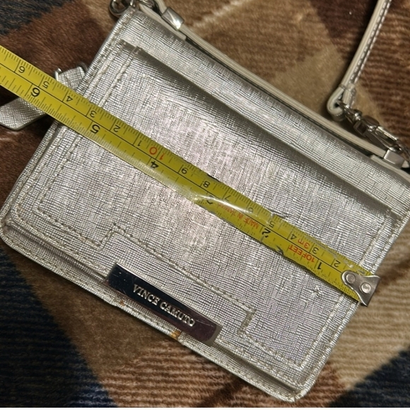 Vince Camuto Shimmering Silver Crossbody Wallet - Picture 11 of 16